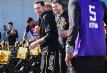 Luka Dončić sorprende a Los Angeles Lakers con regalos navideños